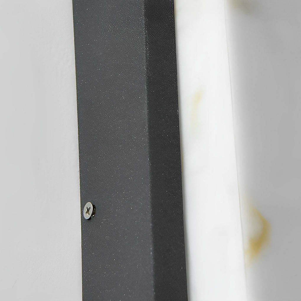 Rectangular Metal LED Waterproof Black Modern Outdoor Wall Lights-Lighom
