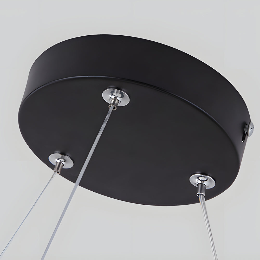 Modern Seamless Y-Shaped Linear LED 4-Piece Office Pendant
