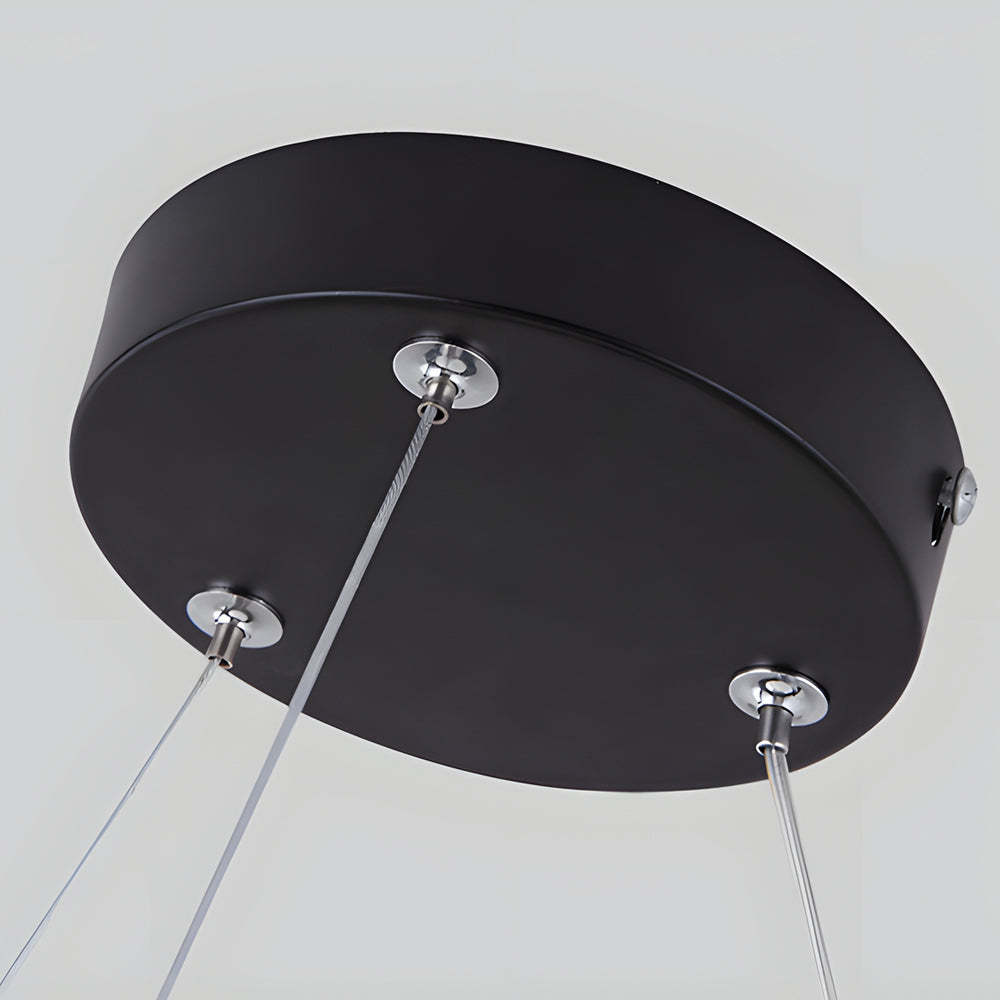 Modern Seamless Y-Shaped Linear LED 4-Piece Office Pendant