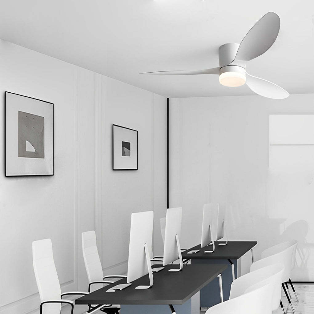 52" 3-Blade Mute LED Dimmable Modern Fan