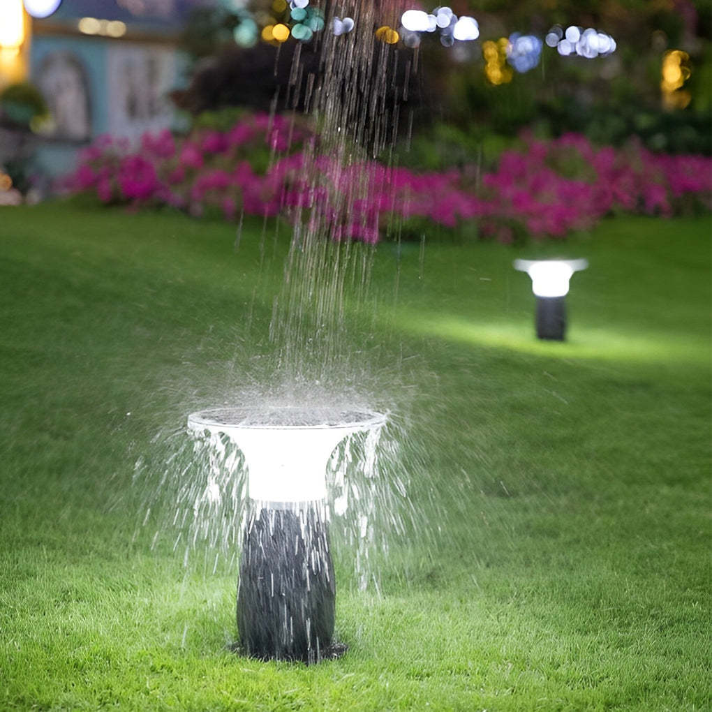 Efficient 3.5W Modern Black Solar LED Downlight Path Light