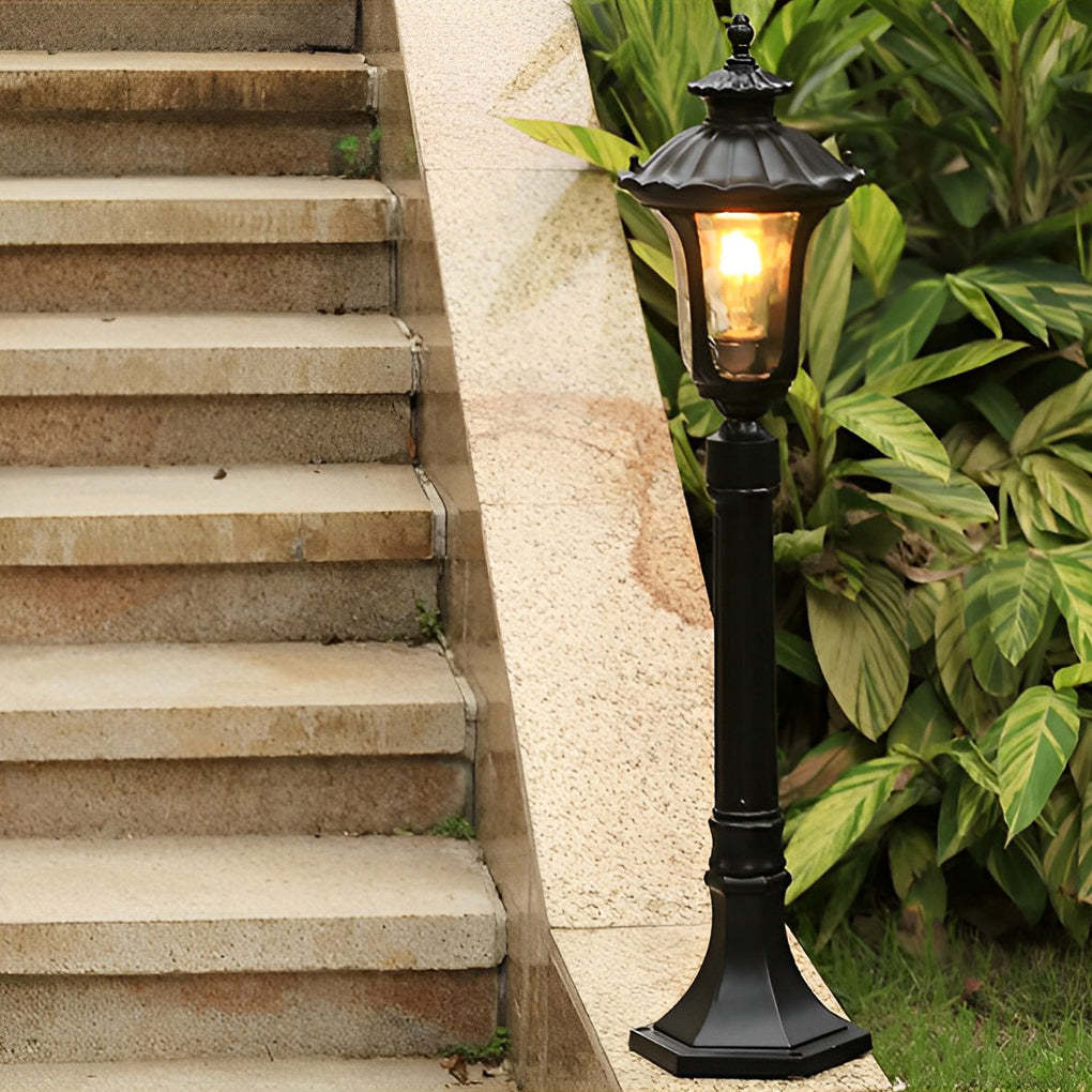Vintage Classic Waterproof LED Black European-style Outdoor Lawn Lights-Lighom