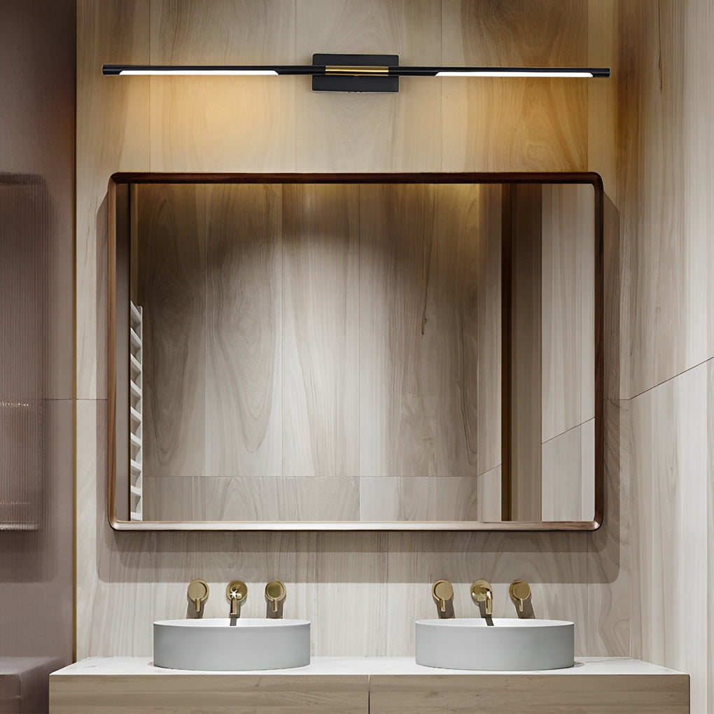 Black Gold Linear LED Bathroom Vanity Light Bar
