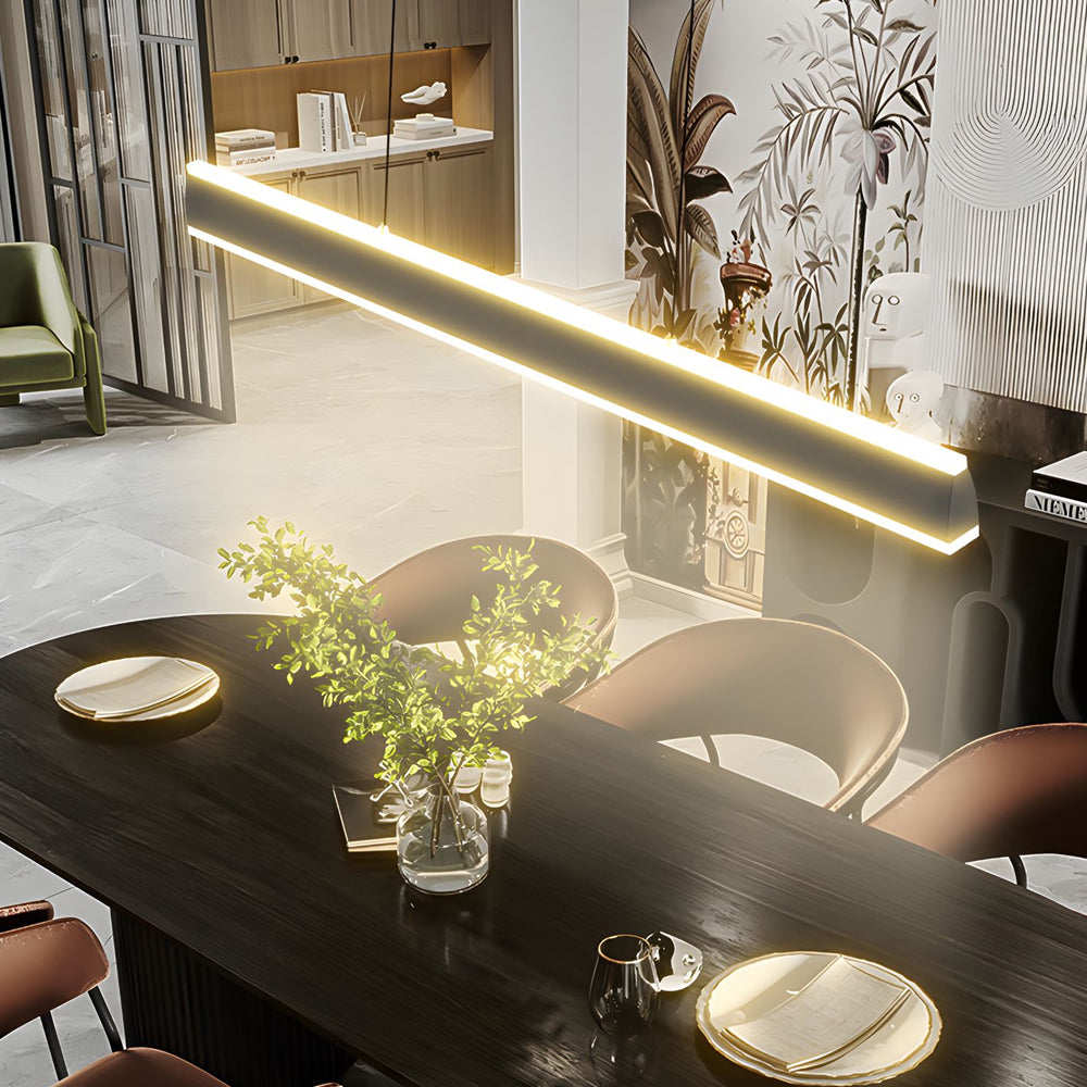 31.5/39.4/47.2" LED Linear Up-Down Island Pendant Light