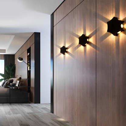 Four Way Wall Light Facade Light Outdoor LED 8W 4W 19W 6W Waterproof-Lighom