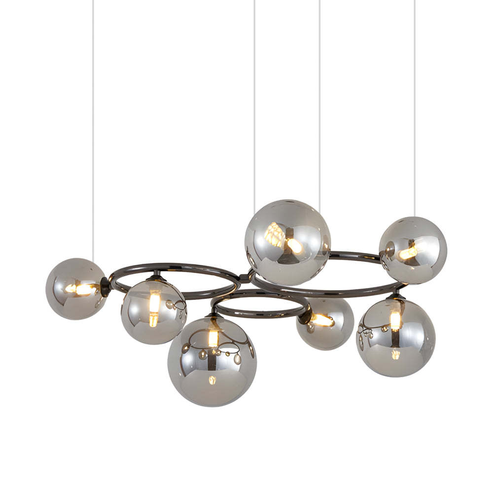 5/7/9-Light Glass Ball Circular Contemporary Chandelier
