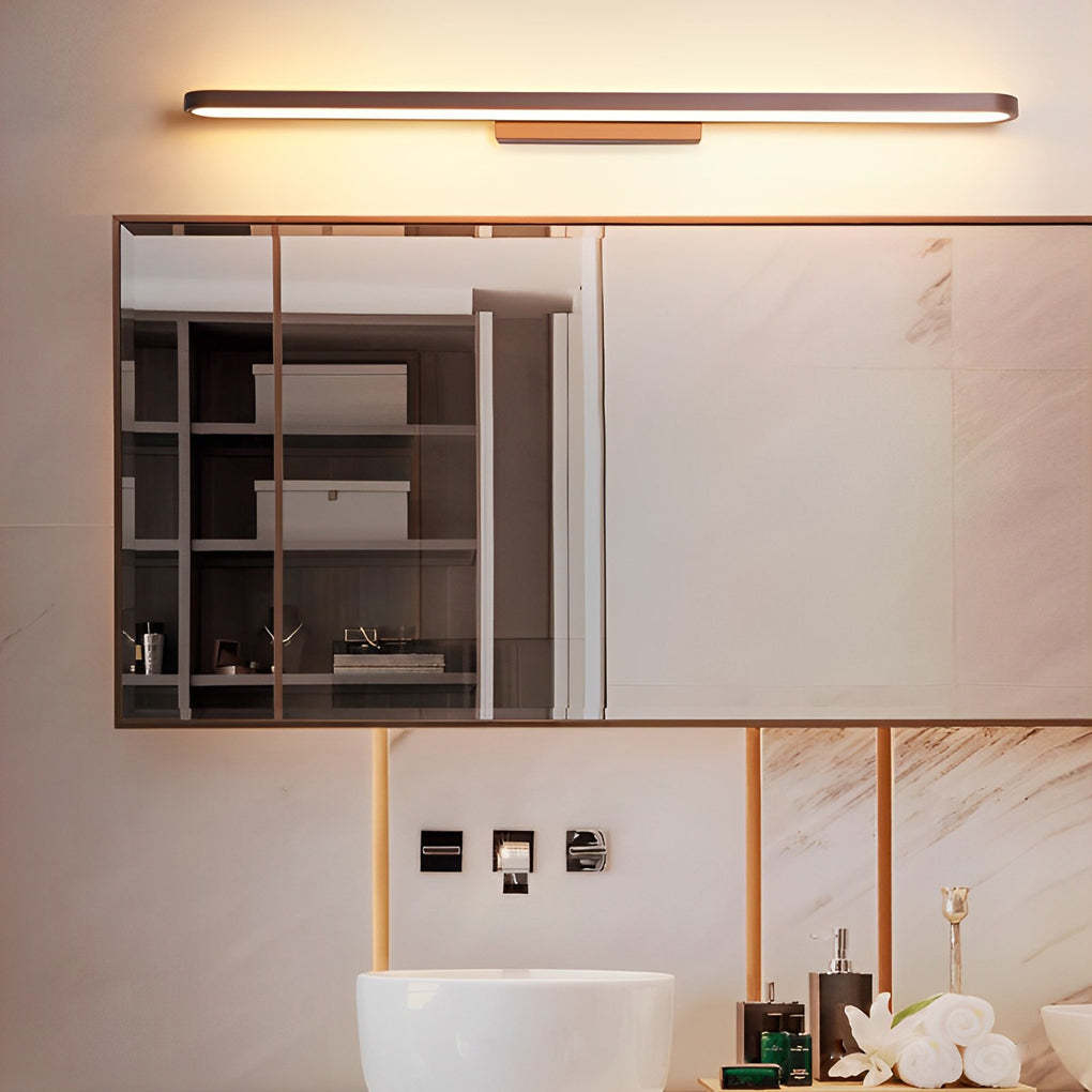 Annular Ring-Shaped LED Bathroom Vanity Light with Slim Linear Profile-Lighom