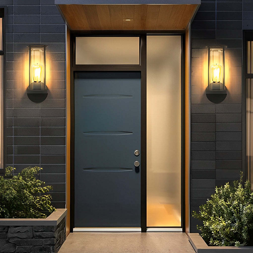 Minimalist Round Waterproof Retro Wall Lamp Outdoor Lawn Lights Path Lights-Lighom