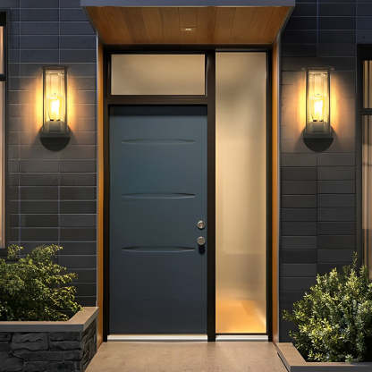 Minimalist Round Waterproof Retro Wall Lamp Outdoor Lawn Lights Path Lights-Lighom