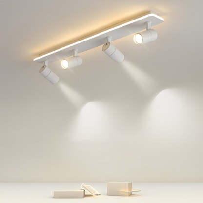 Minimalist Long Strip LED Flush Mount Adjustable Spotlight