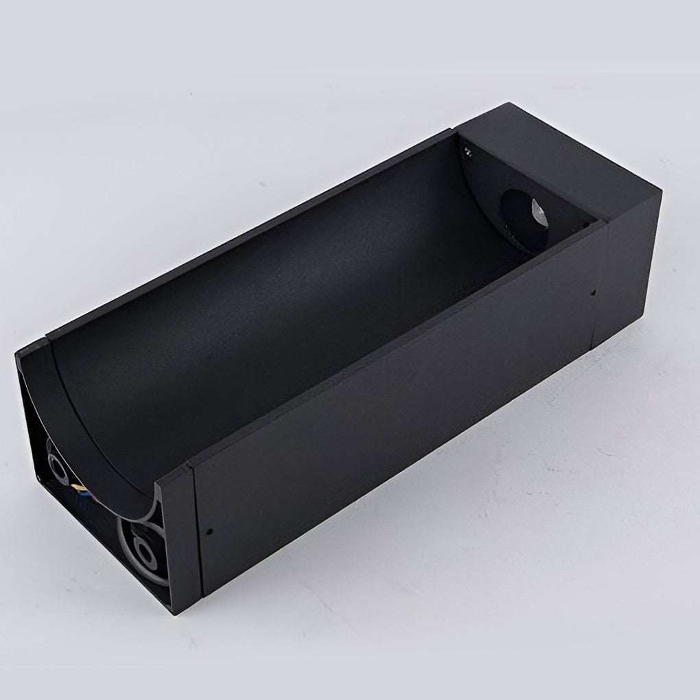 Modern 5W Black LED Open-Front Outdoor Lawn Light