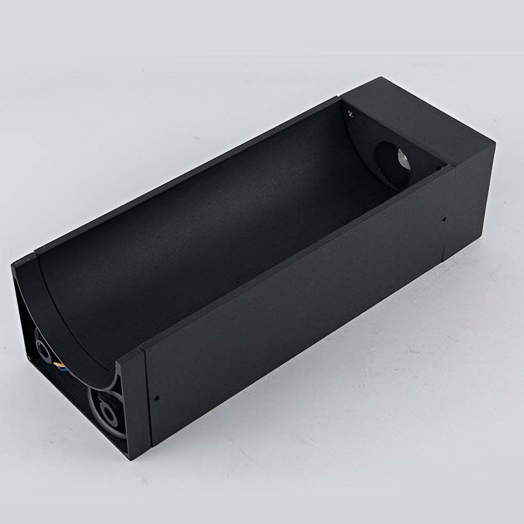 Modern 5W Black LED Open-Front Outdoor Lawn Light