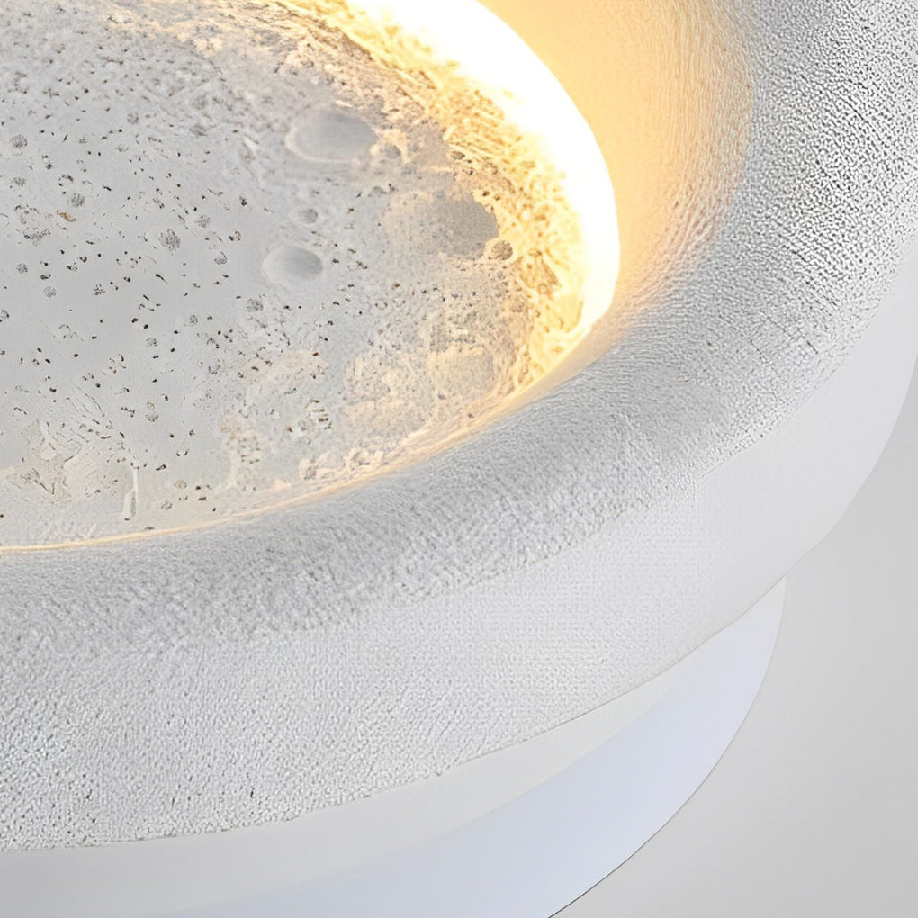 Lighom modern moon round white wall sconces