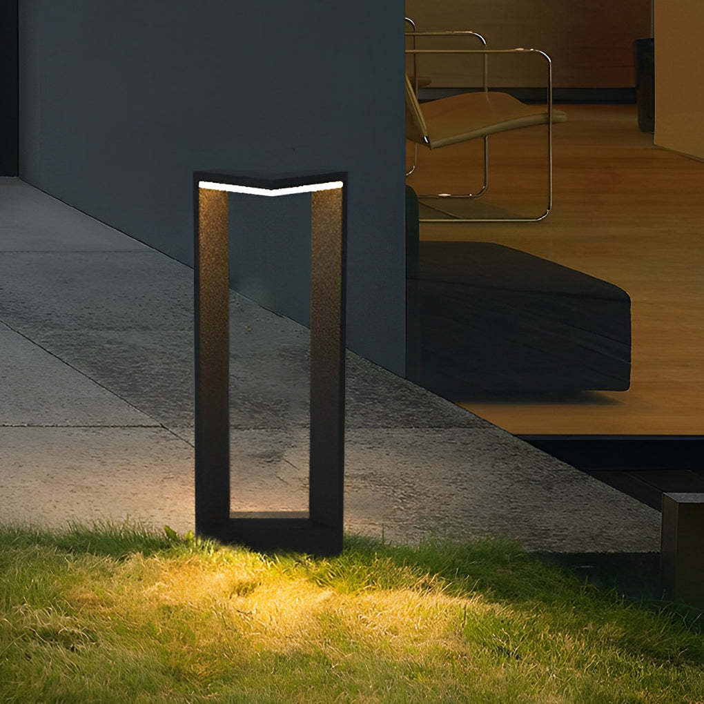 Sleek Linear 12W LED Pathway Light Minimalist Outdoor Landscape Lamp-Lighom