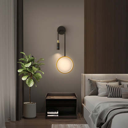 Creative Rings Stars Three Step Dimming Modern Wall Lamp with Spotlights-Lighom