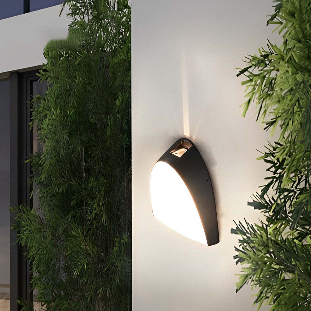 Creative LED Waterproof Aluminum Black Modern Outdoor Wall Sconce Lighting-Lighom