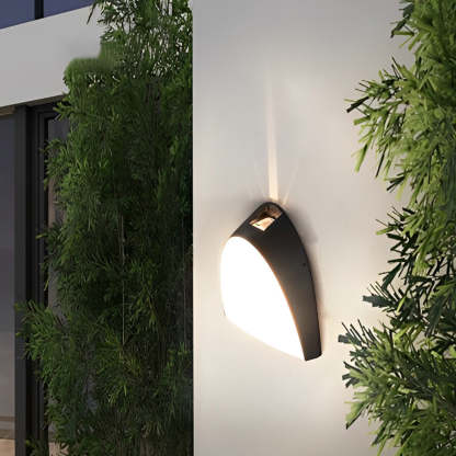 Creative LED Waterproof Aluminum Black Modern Outdoor Wall Sconce Lighting-Lighom