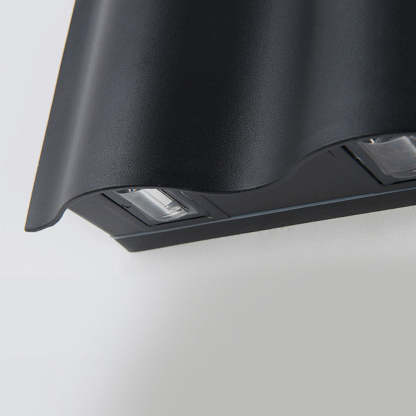 Arc Waterproof Wave Wall Sconces Outdoor Cool LED Up and Down Wall Mounted Lights-Lighom