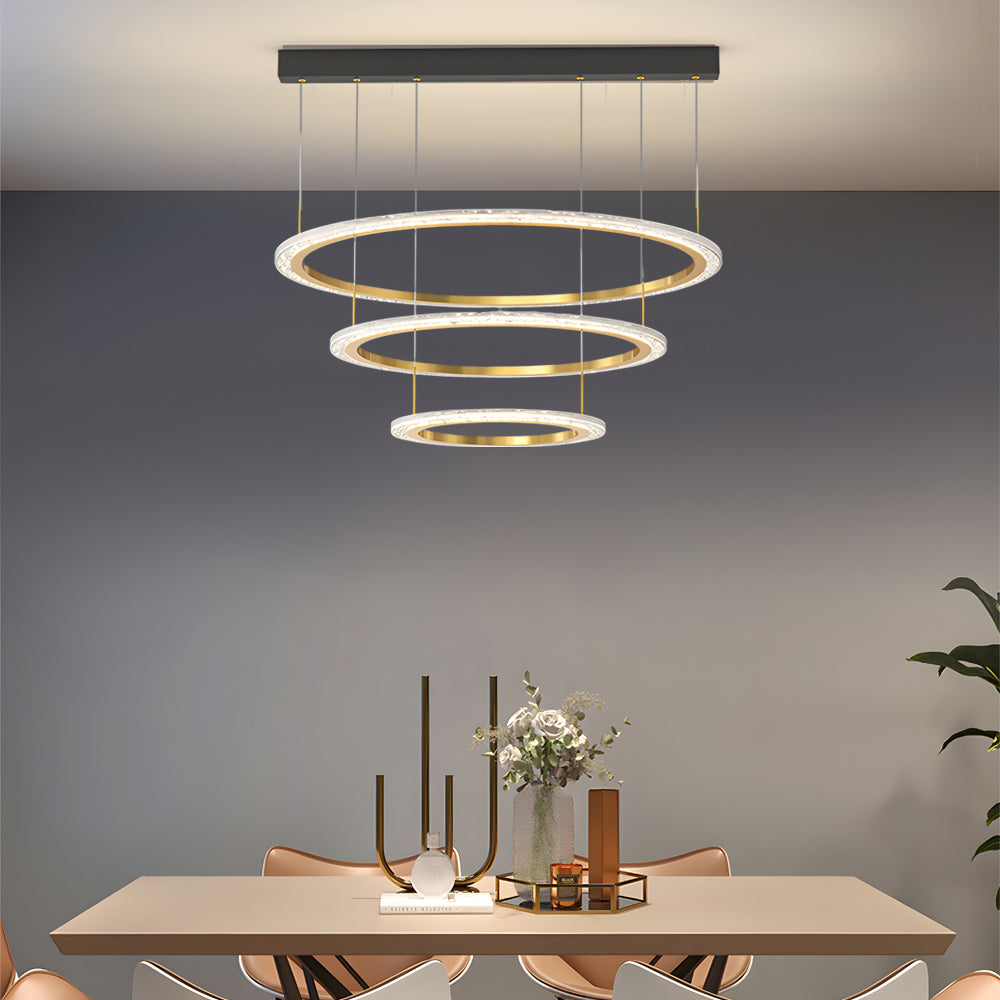 Circle Ring Modern Chandelier Hanging Light