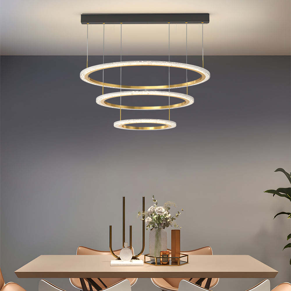 Circle Ring Modern Chandelier Hanging Light