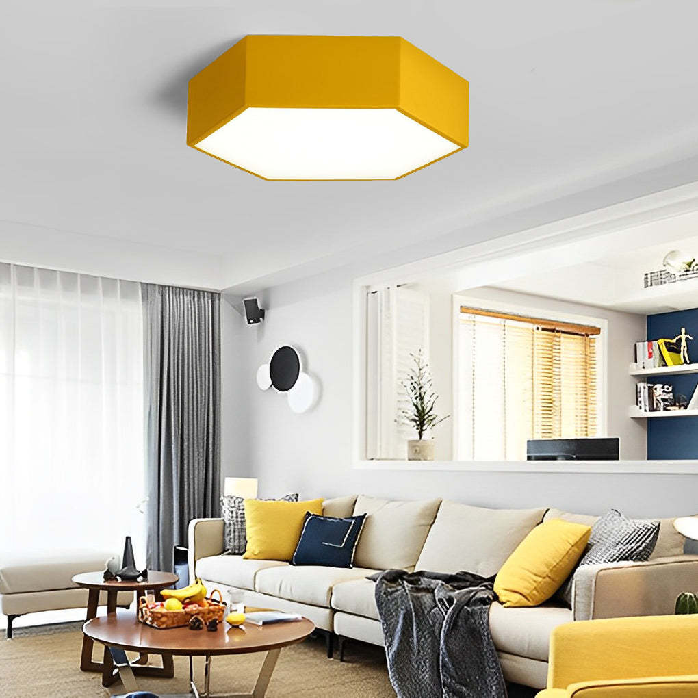 Wireless-Control Modern Flush Mount Ceiling Light