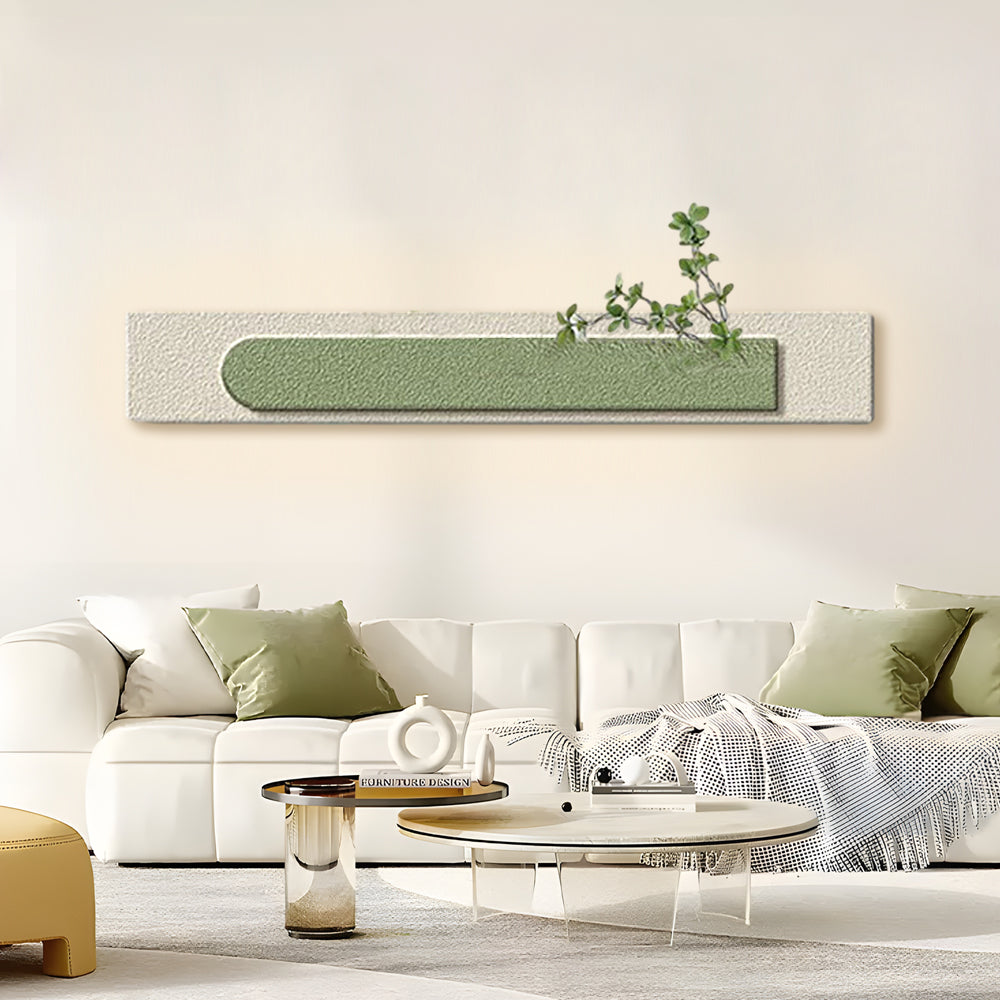 Rectangular Three-Dimensional Sandstone USB Remote LED Wall Lamp Painting-Lighom