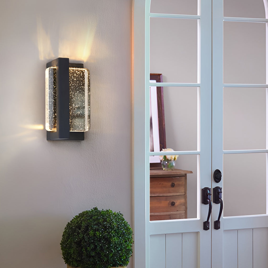 Crystal Modern Outdoor Wall Sconce