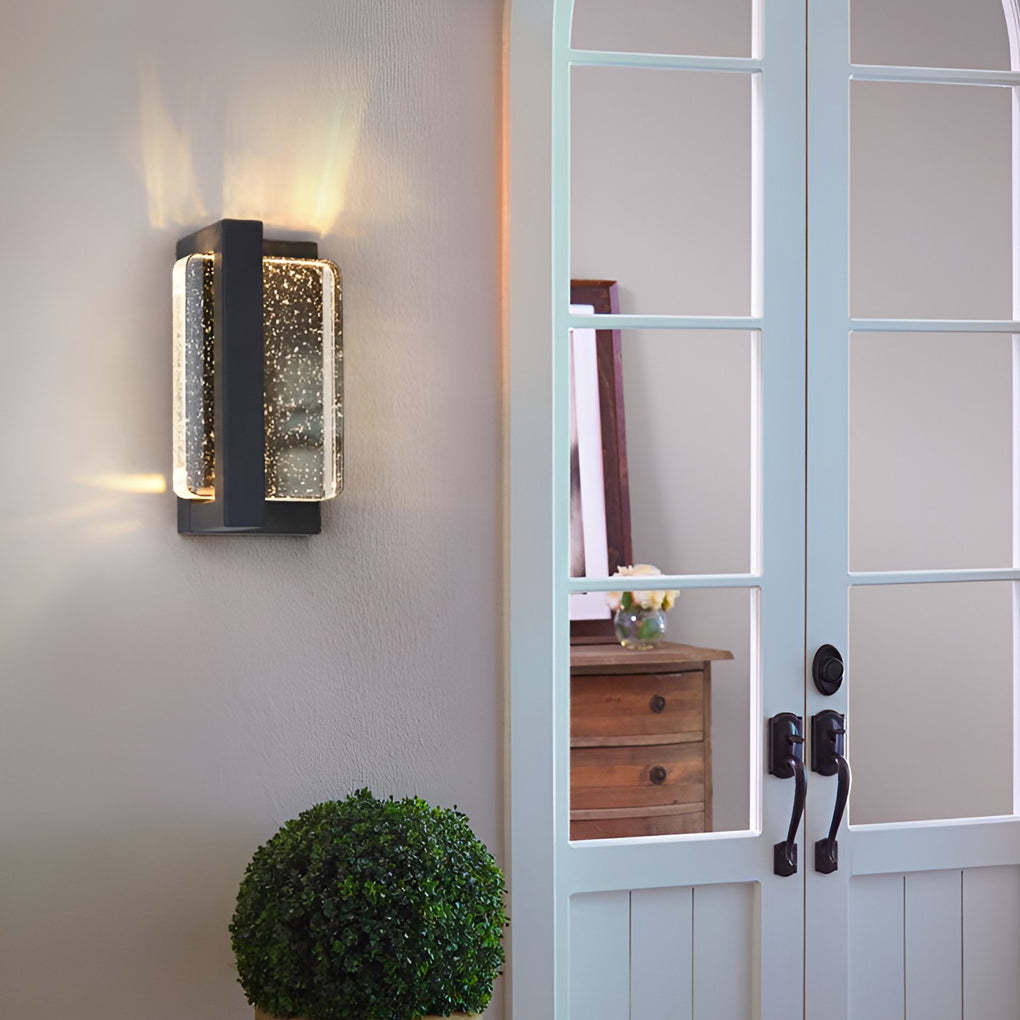 Crystal Modern Outdoor Wall Sconce