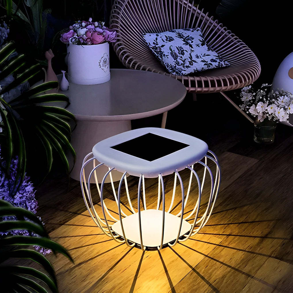 Table Chair Modern Solar Outdoor Lantern Floor Lamp