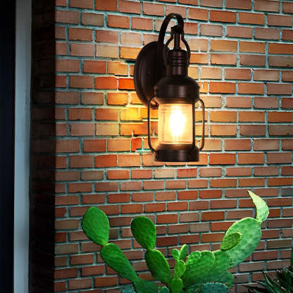Antique Lantern Aluminum Waterproof LED Outdoor Wall Lamp Lawn Lights-Lighom