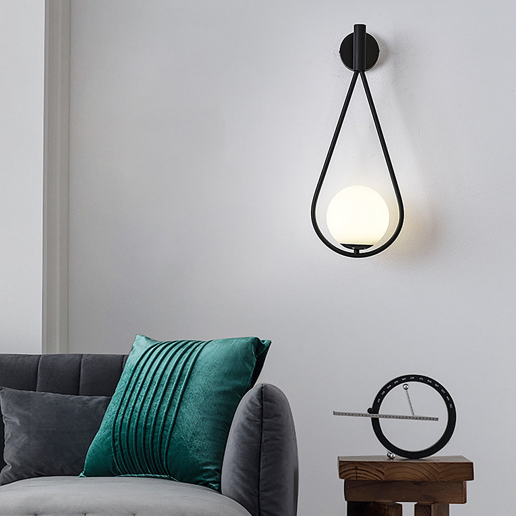 Water Drop Shaped LED Nordic Wall Lamp Wall Light Fixture Wall Sconce Lighting-Lighom