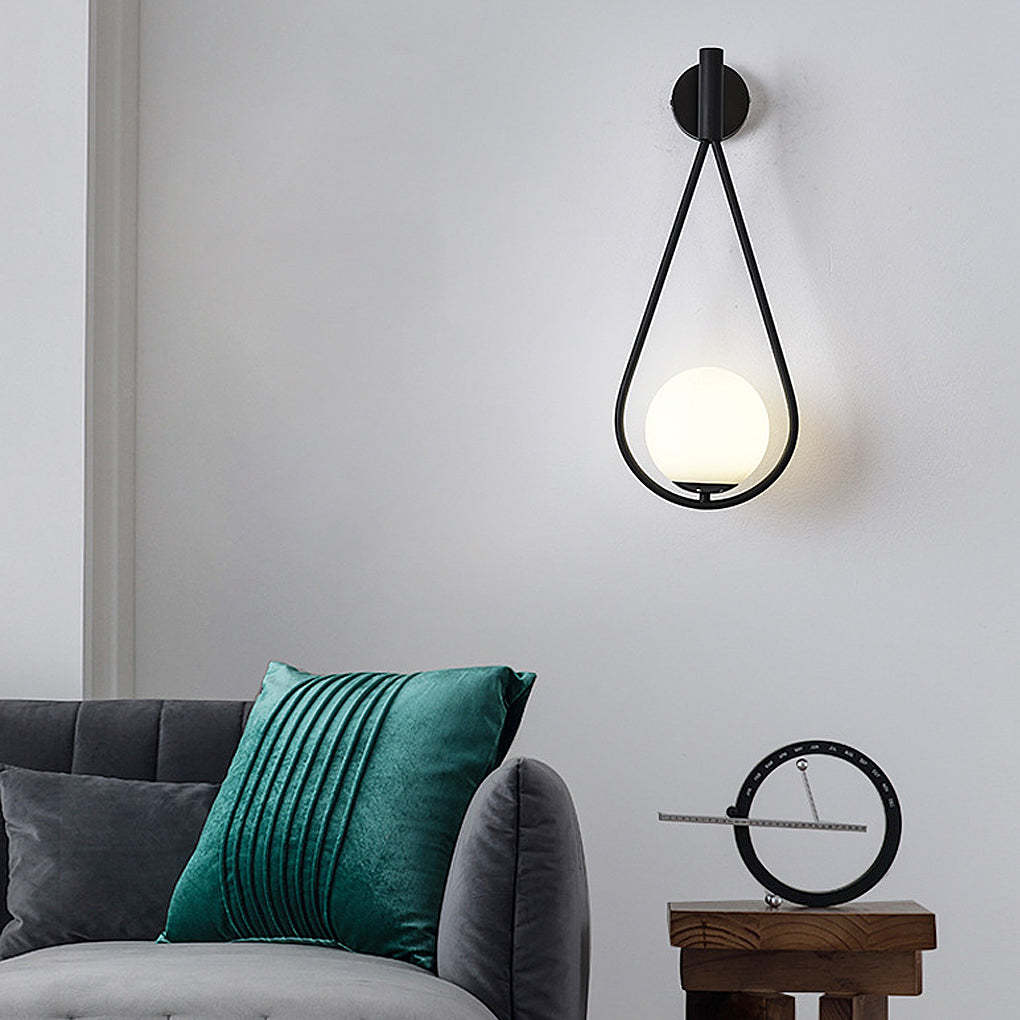 Water Drop Shaped LED Nordic Wall Lamp Wall Light Fixture Wall Sconce Lighting-Lighom