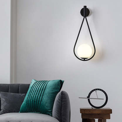 Water Drop Shaped LED Nordic Wall Lamp Wall Light Fixture Wall Sconce Lighting-Lighom
