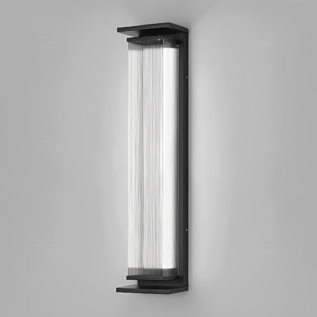 Creative Strip Waterproof Black Modern LED Wall Lamp Outdoor Wall Lights-Lighom