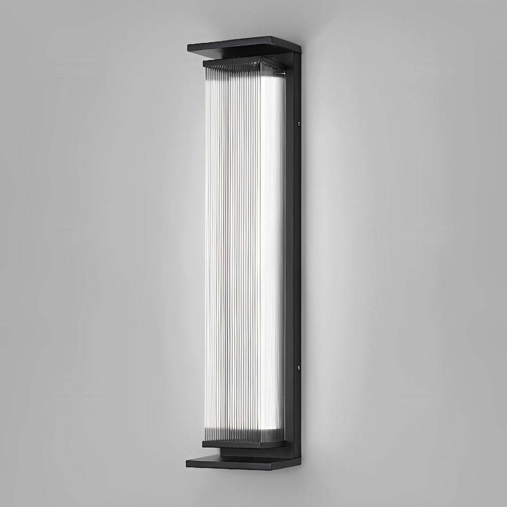 Creative Strip Waterproof Black Modern LED Wall Lamp Outdoor Wall Lights-Lighom