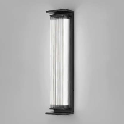 Creative Strip Waterproof Black Modern LED Wall Lamp Outdoor Wall Lights-Lighom