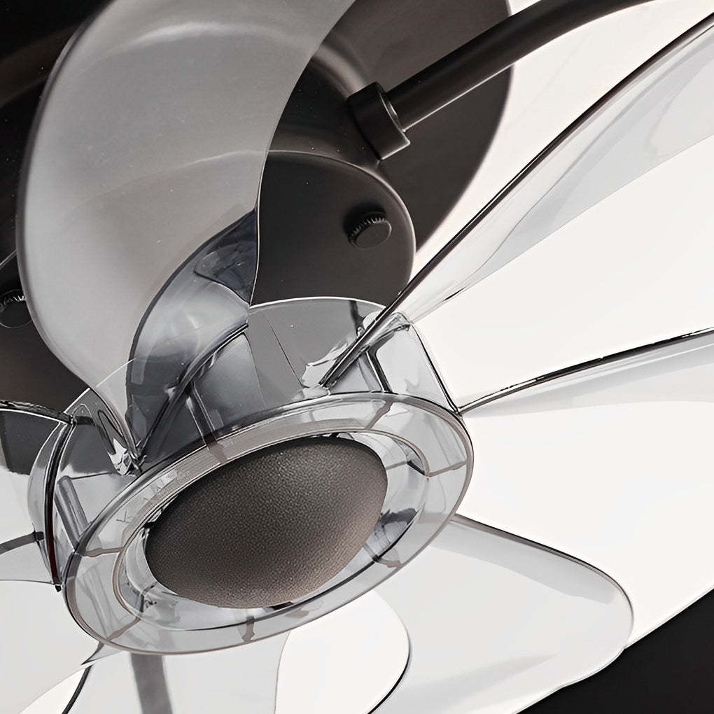 Round Inverter Mute LED Dimmable Bladeless Ceiling Fan