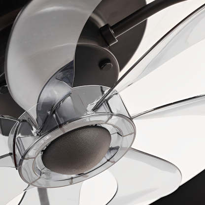 Round Inverter Mute LED Dimmable Bladeless Ceiling Fan