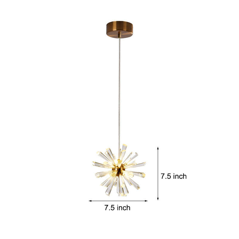Glass Dandelions Fireworks Flower Three Step Dimming Nordic Pendant Lights-Lighom