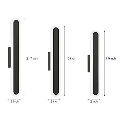 Long Strip Minimalist LED 3 Step Dimming Modern Indoor Wall Lights Fixture-Lighom