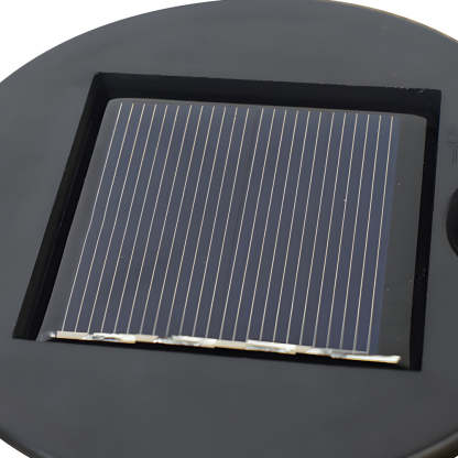 Retro Iron Hollow Umbrella Modern Solar Lawn Light