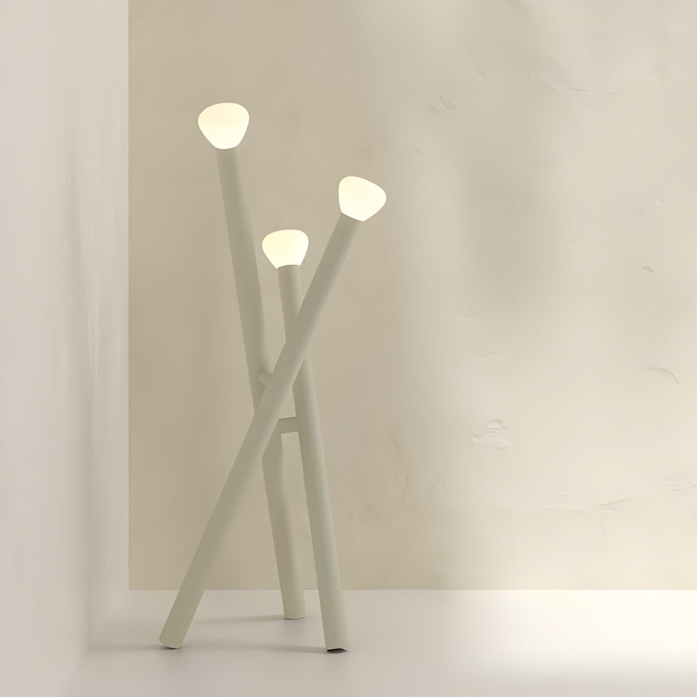 3-light Minimalist Modern Stick Floor Lamp-Lighom