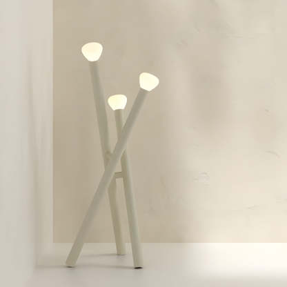 3-light Minimalist Modern Stick Floor Lamp-Lighom