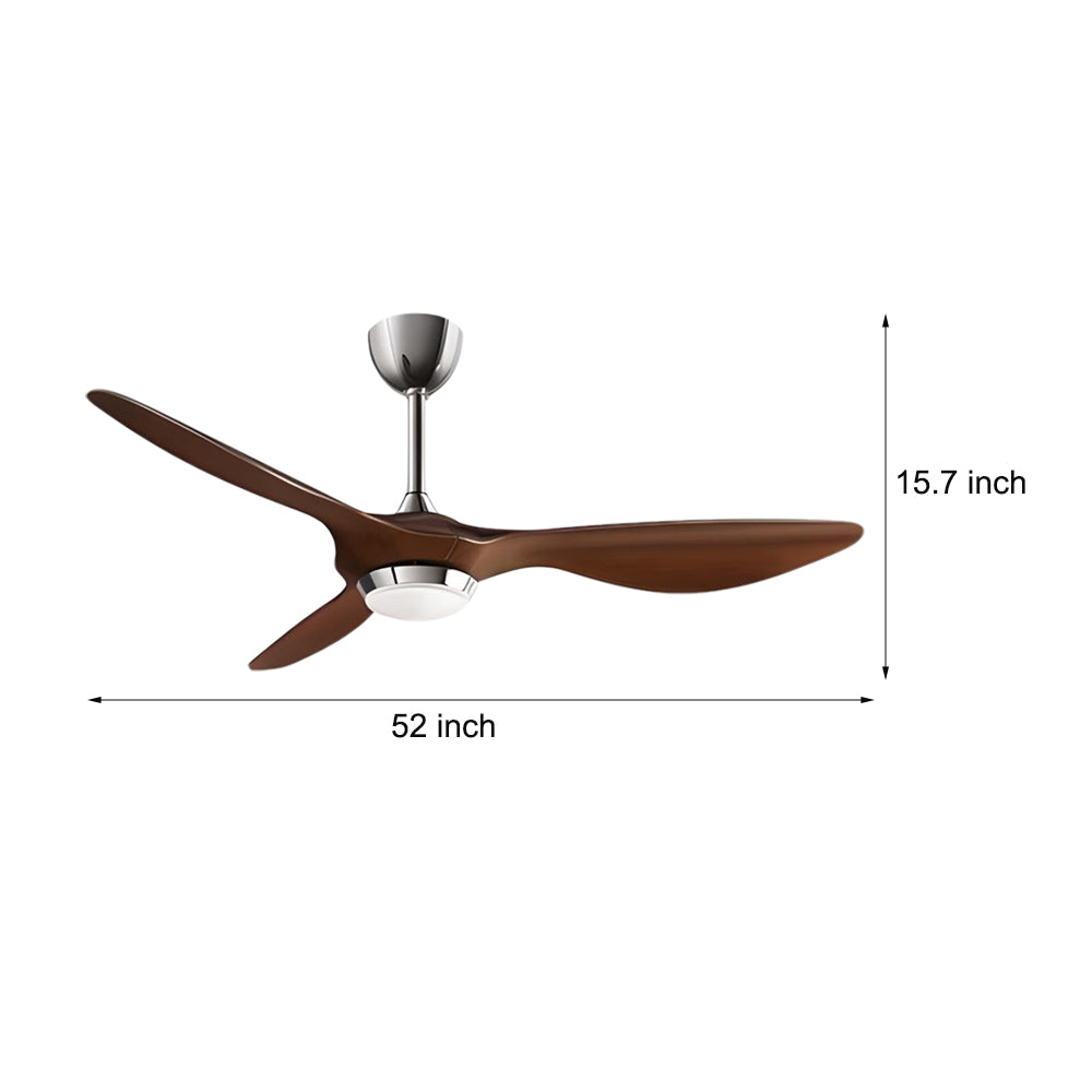 Envy 52" 3-Blade LED Ceiling Fan with Lights and Remote 6 Fan Speeds Ceiling Fan Light for Living Room-Lighom
