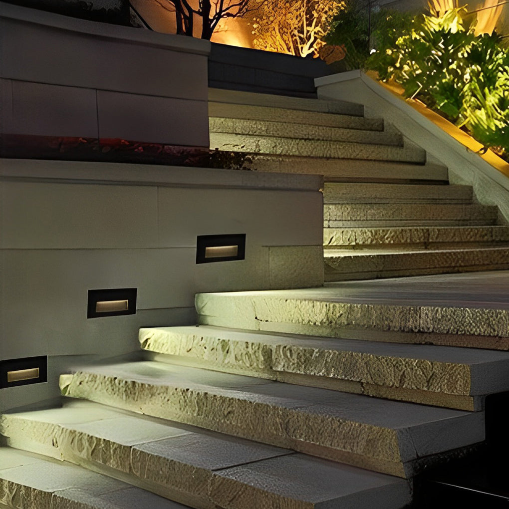 Visual Comfort Wall Recessed LED 3W Aluminum Modern Architectural Step Lights-Lighom