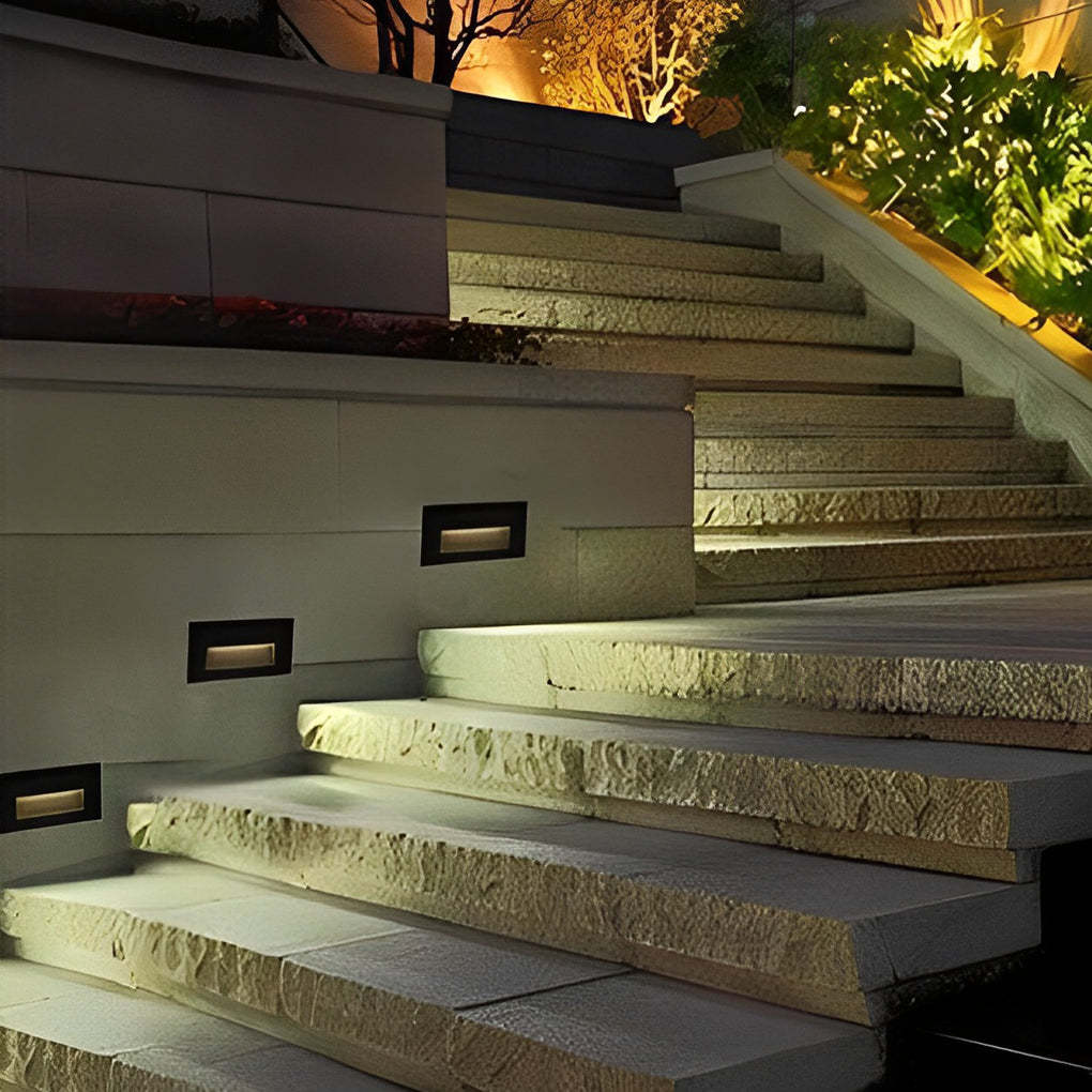 Visual Comfort Wall Recessed LED 3W Aluminum Modern Architectural Step Lights-Lighom
