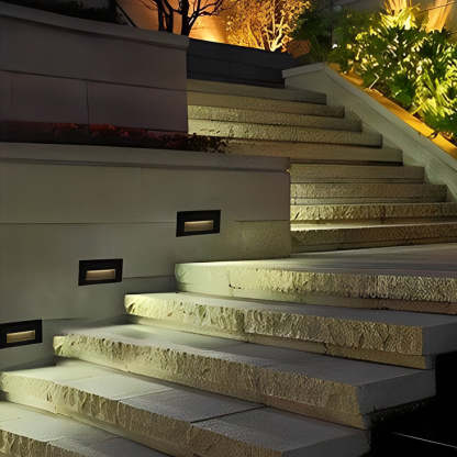 Visual Comfort Wall Recessed LED 3W Aluminum Modern Architectural Step Lights-Lighom