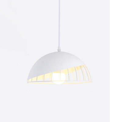 Nordic Macaron Aluminum Wire Dome Cage Pendant Light