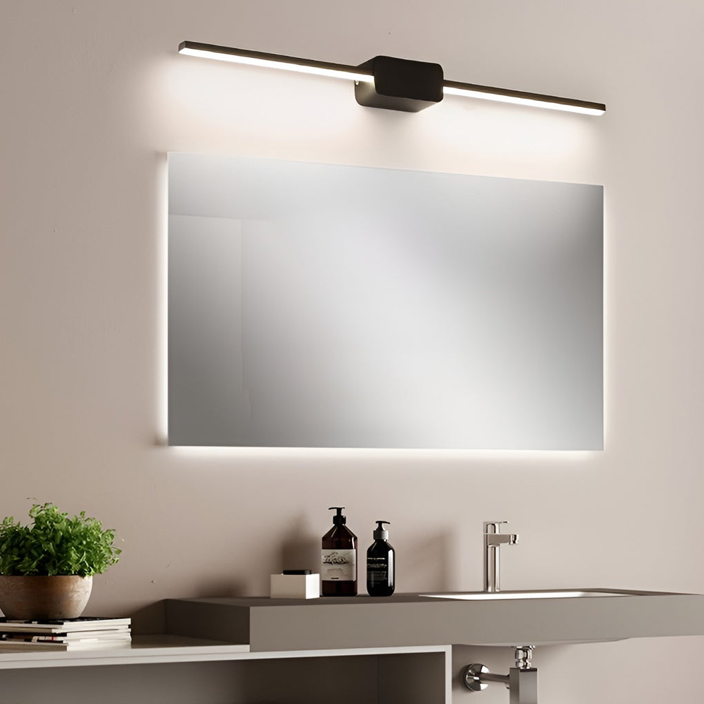 16''/24''/31'' Modern LED Linear Bathroom Vanity Light with Central Box Frame-Lighom