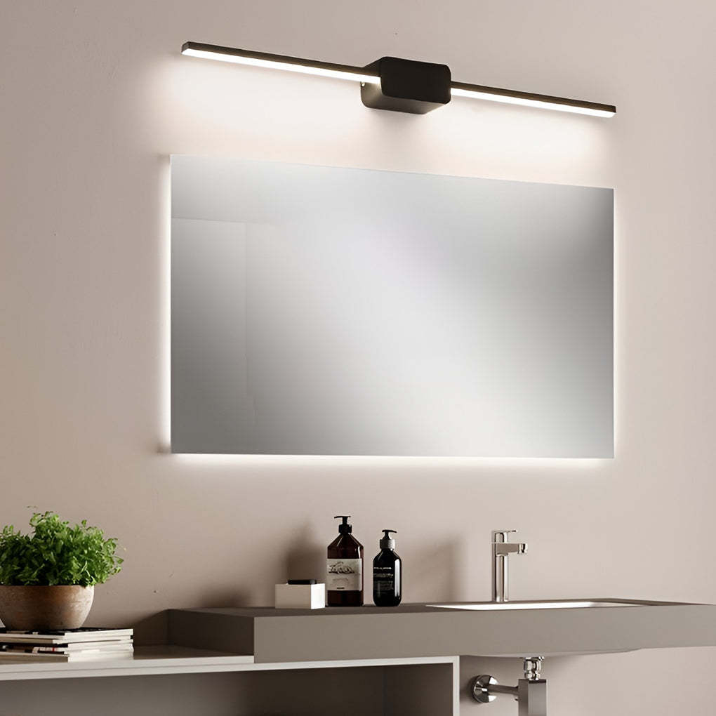 16''/24''/31'' Modern LED Linear Bathroom Vanity Light with Central Box Frame-Lighom